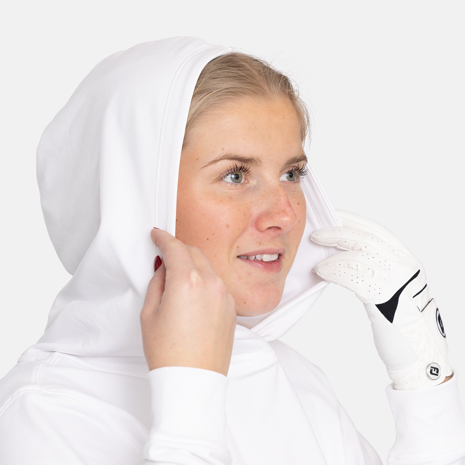 W Tech Hood White Bogeys & Birdies