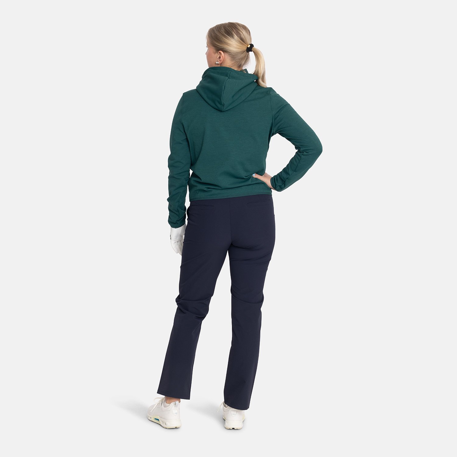 W Tech Hood Waffle Midlayer Grön Bogeys & Birdies