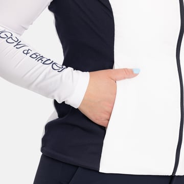 W Tech Hybrid Vest Vit Blå Bogeys & Birdies