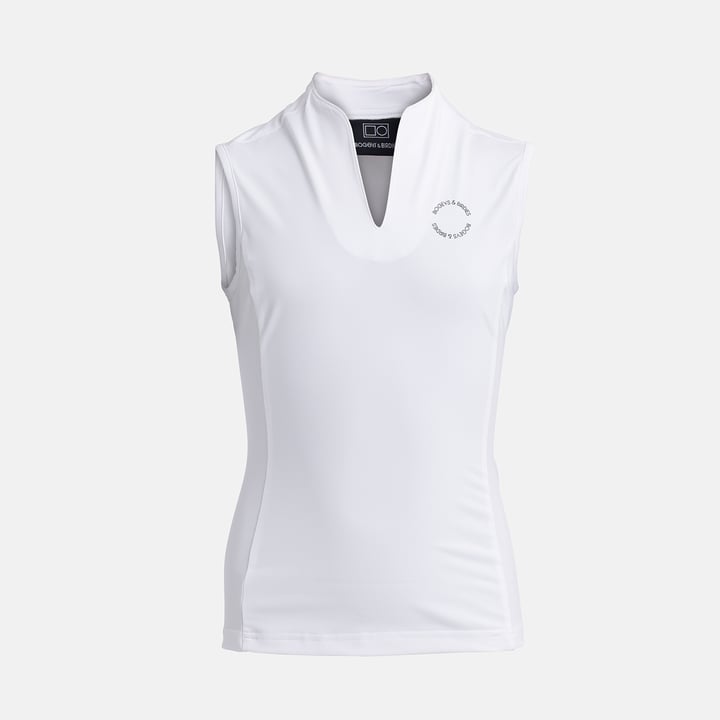 Jr Tech Blade SL V-Neck White Bogeys & Birdies