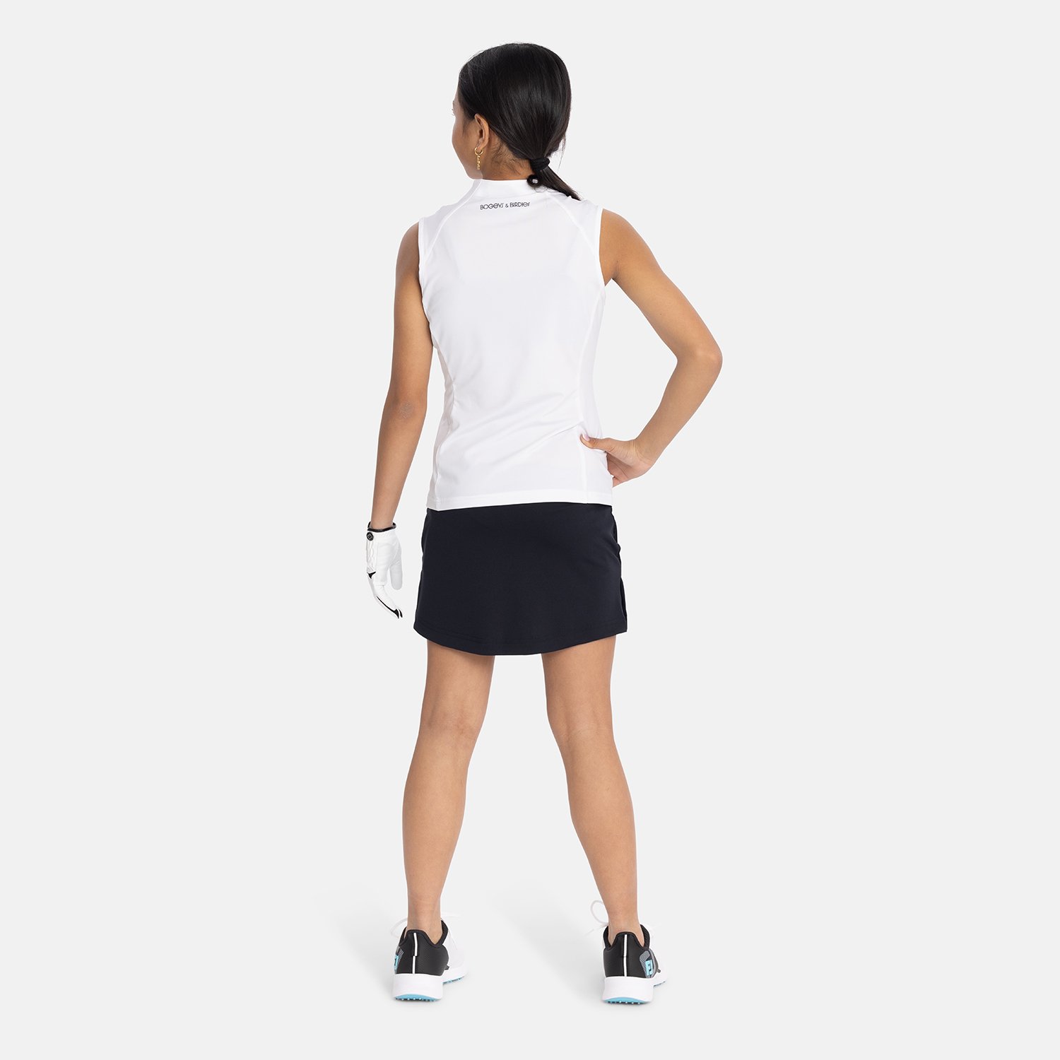 Jr Tech Blade SL V-Neck Vit Bogeys & Birdies