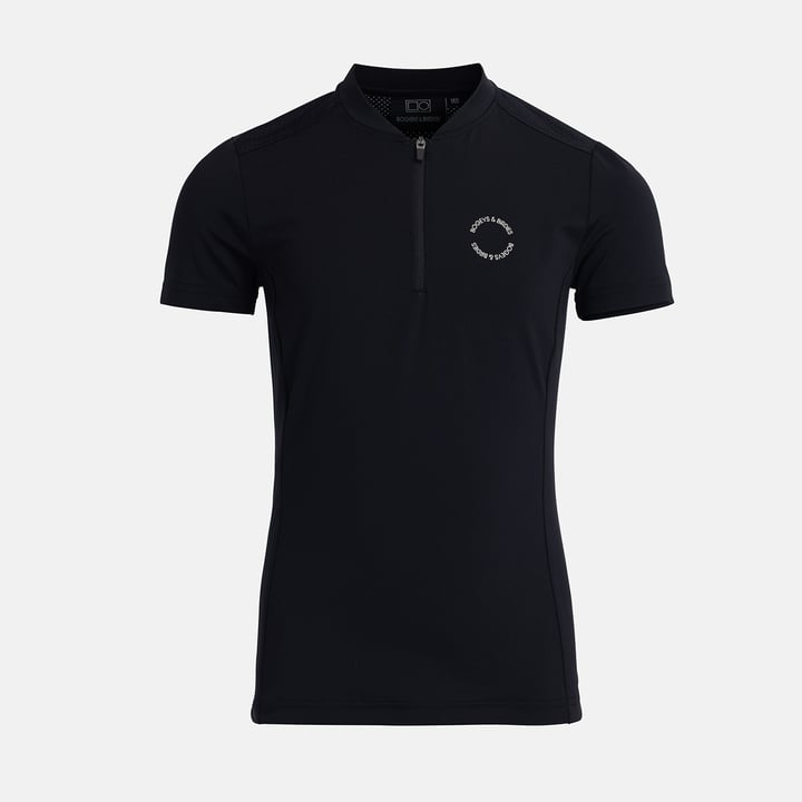 Jr Tech Blade V-Neck Tee Black Bogeys & Birdies