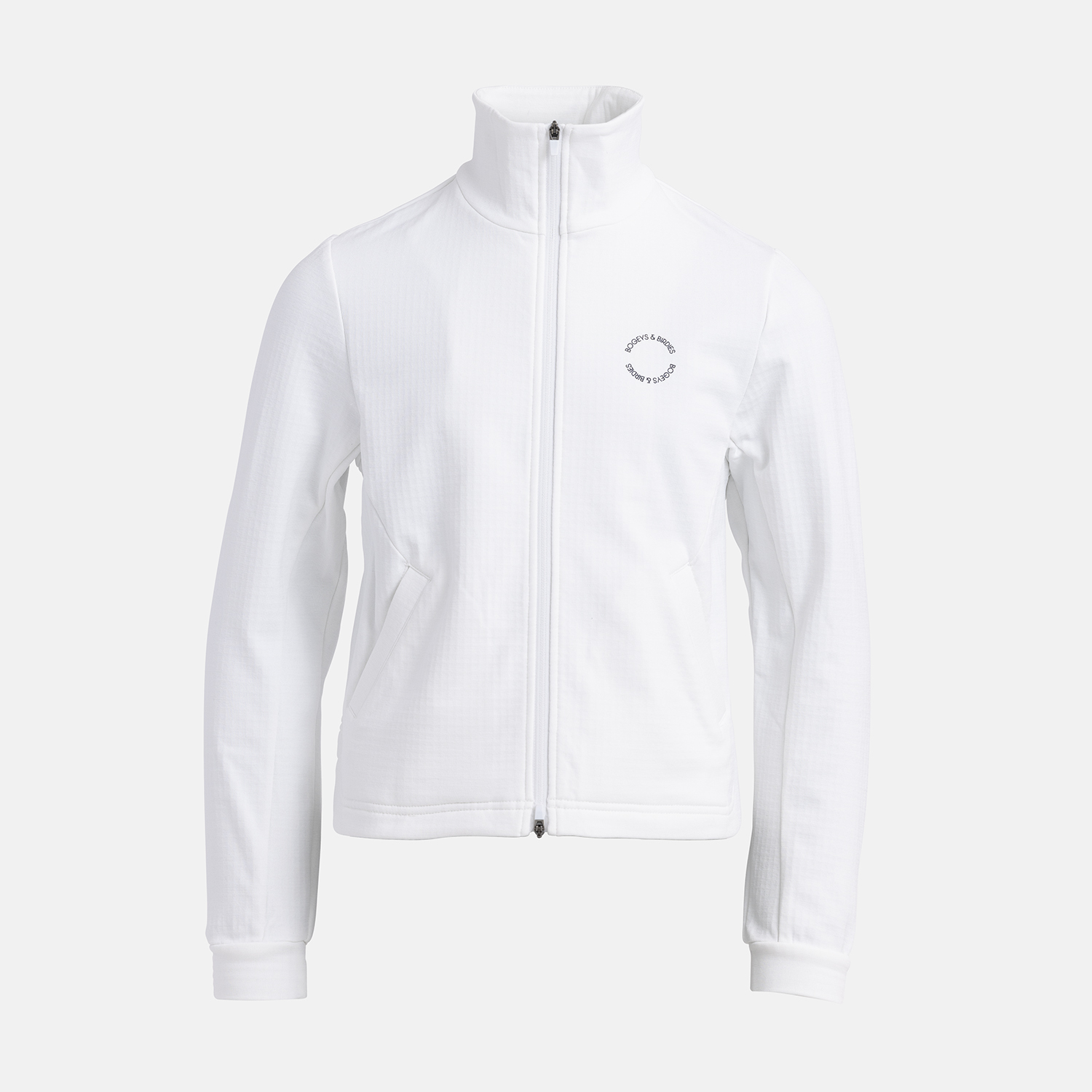 Jr Mid Layer Full Zip Weiß