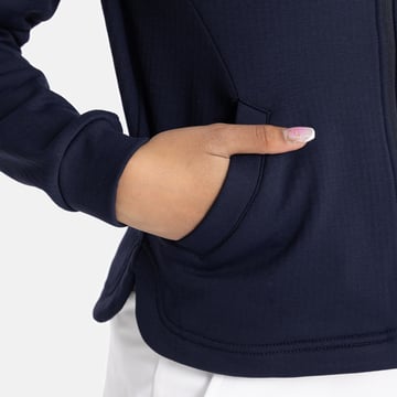 Jr Mid Layer Full Zip Blå Bogeys & Birdies