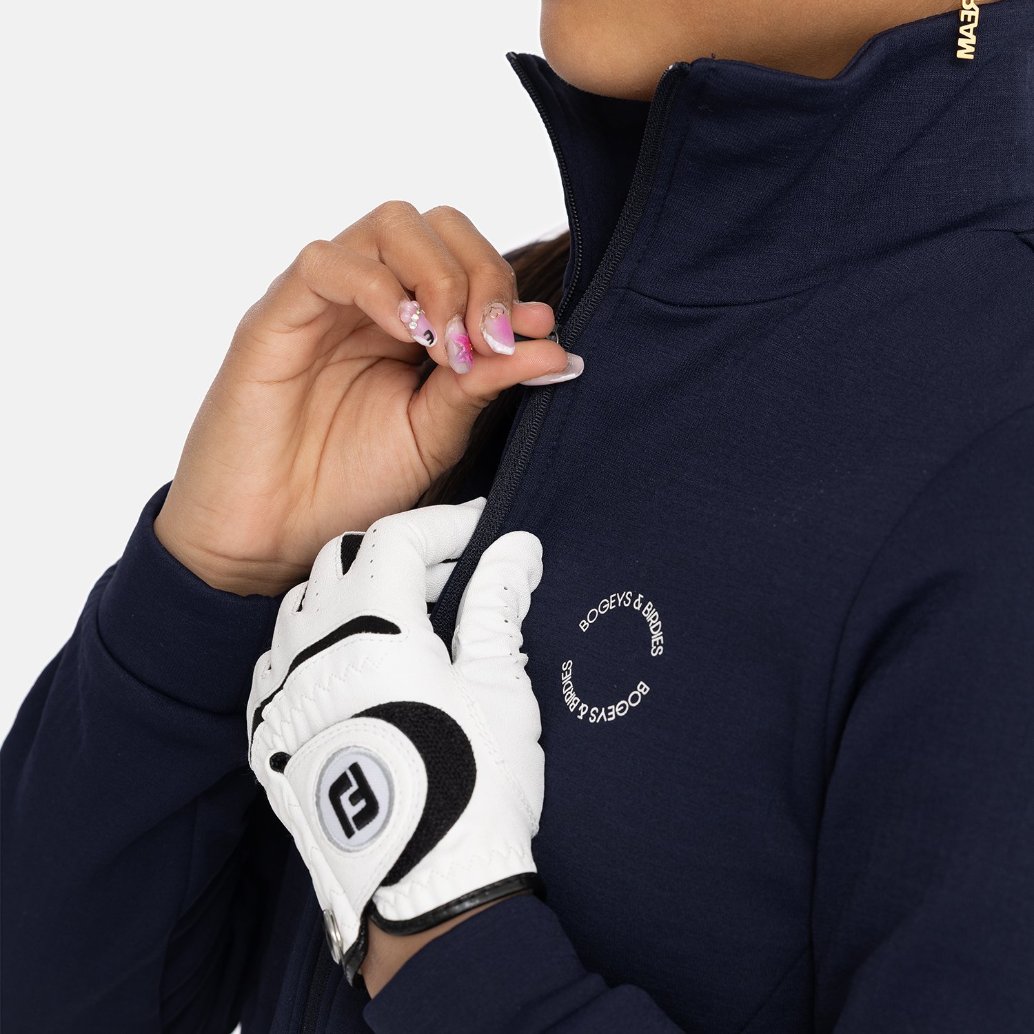 Jr Mid Layer Full Zip Blå Bogeys & Birdies