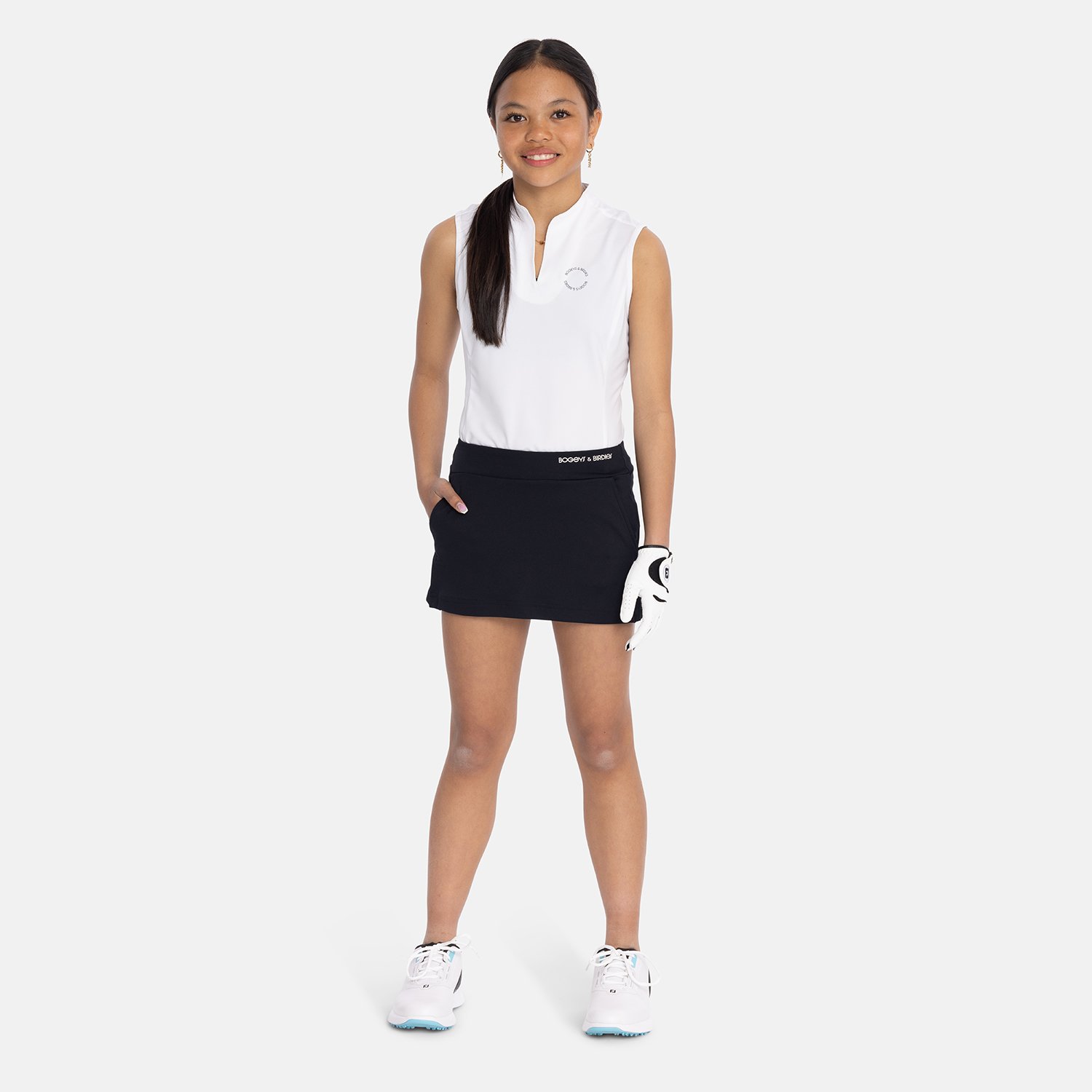 Jr Tech Jersey Skort Svart Bogeys & Birdies