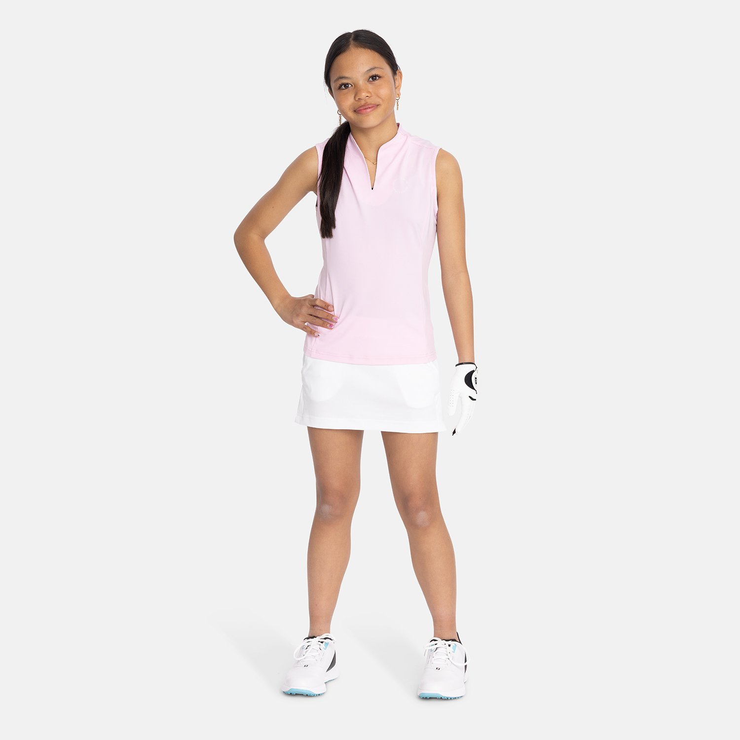 Jr Tech Jersey Skort Vit Bogeys & Birdies