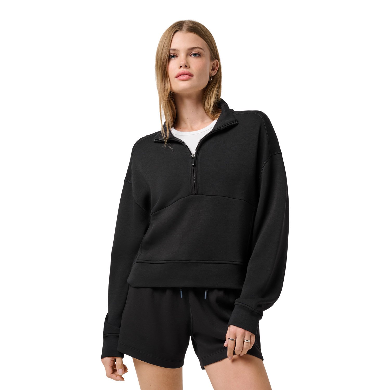 Skyloft Soft 1/2 Zip Svart Travis Mathew