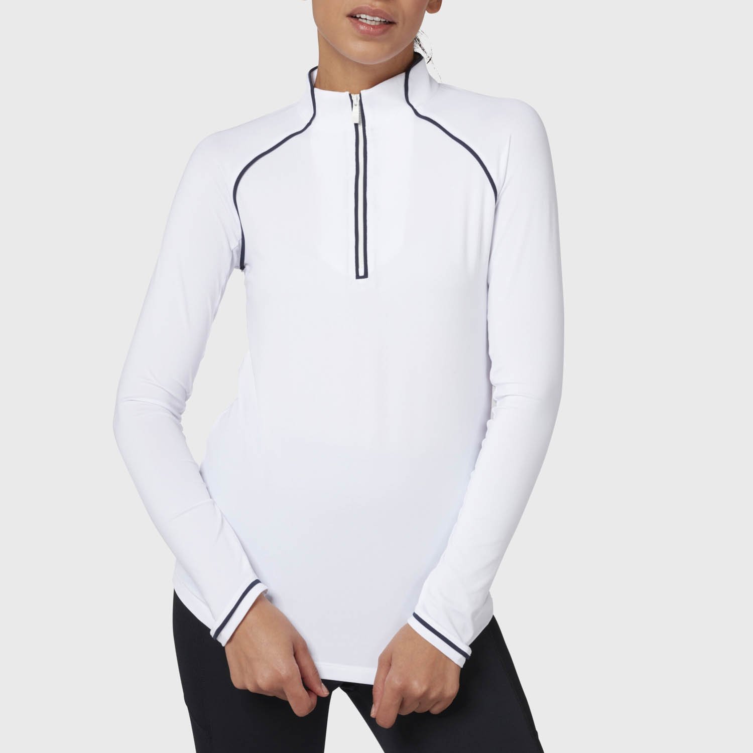 Veronica 1/4 Zip Blanche Original Penguin