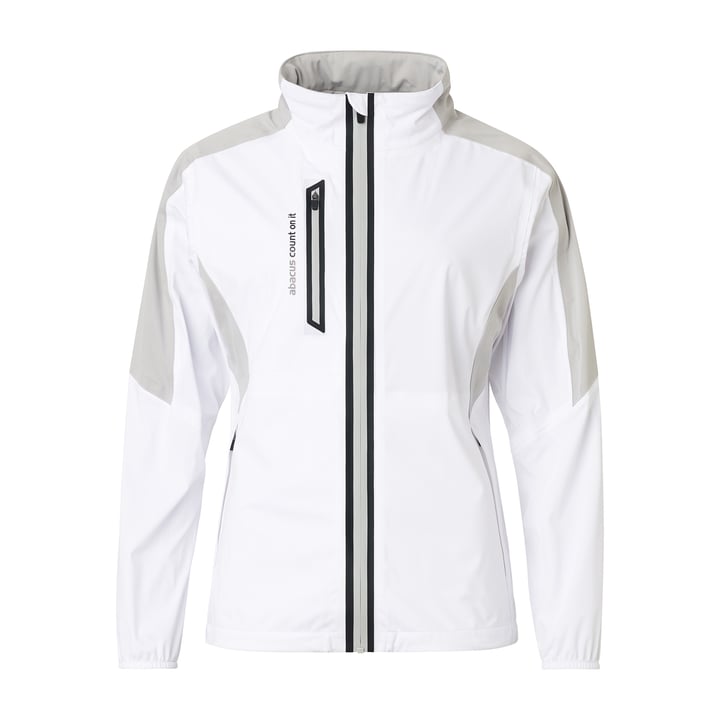 W Bounce Rainjacket White Abacus