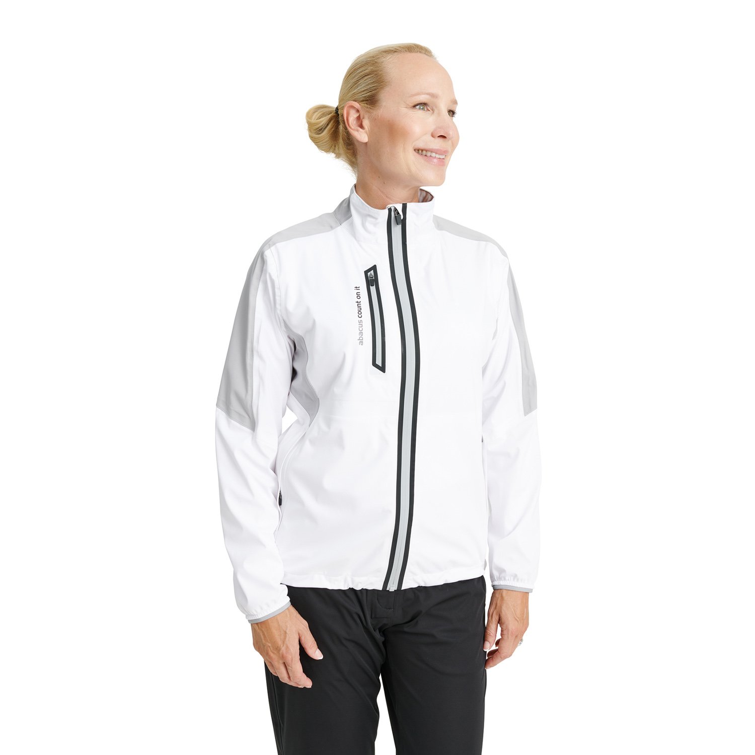 W Bounce Rainjacket White Abacus