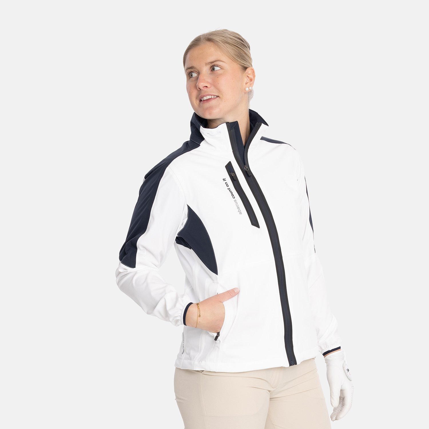 W Bounce Jacket White Abacus