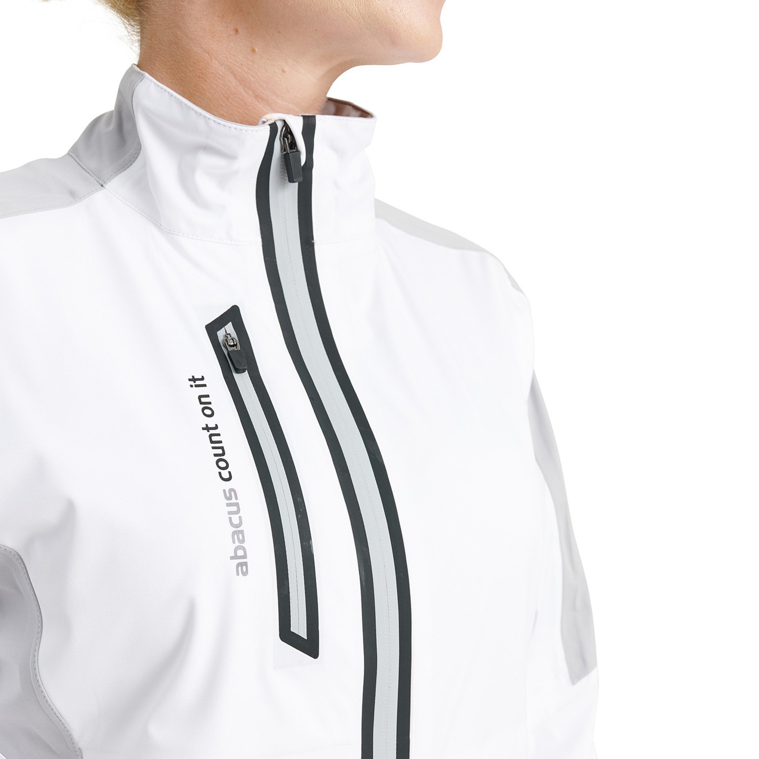W Bounce Rainjacket White Abacus