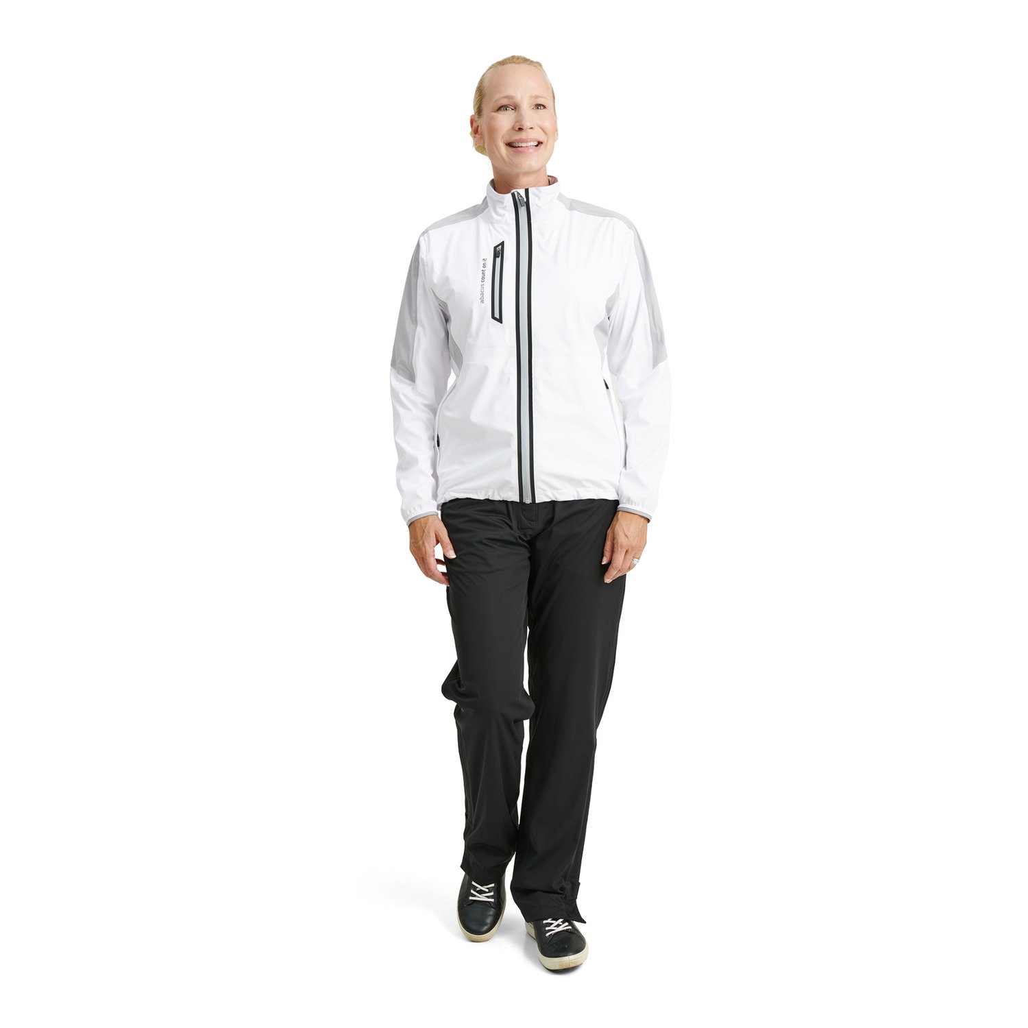 W Bounce Rainjacket White Abacus