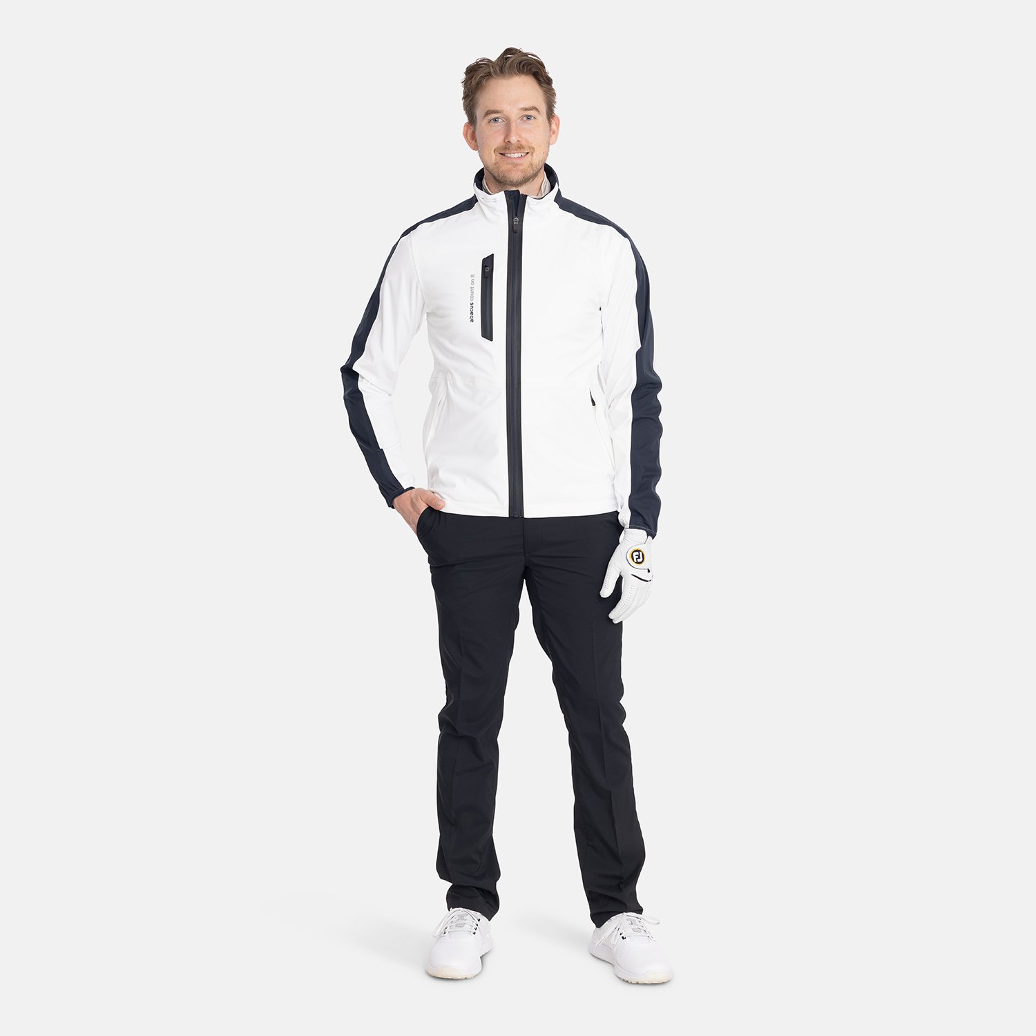 M Bounce Rainjacket White Abacus