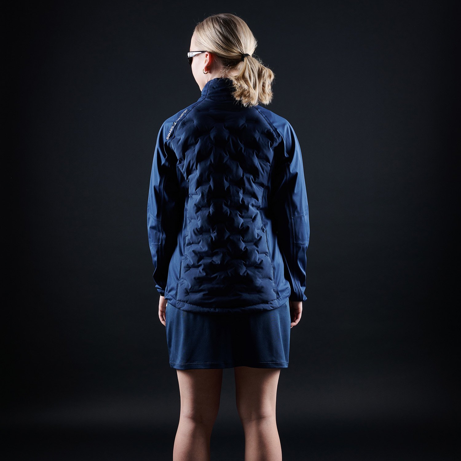 W Pdx Waterproof Jacket Blå Abacus