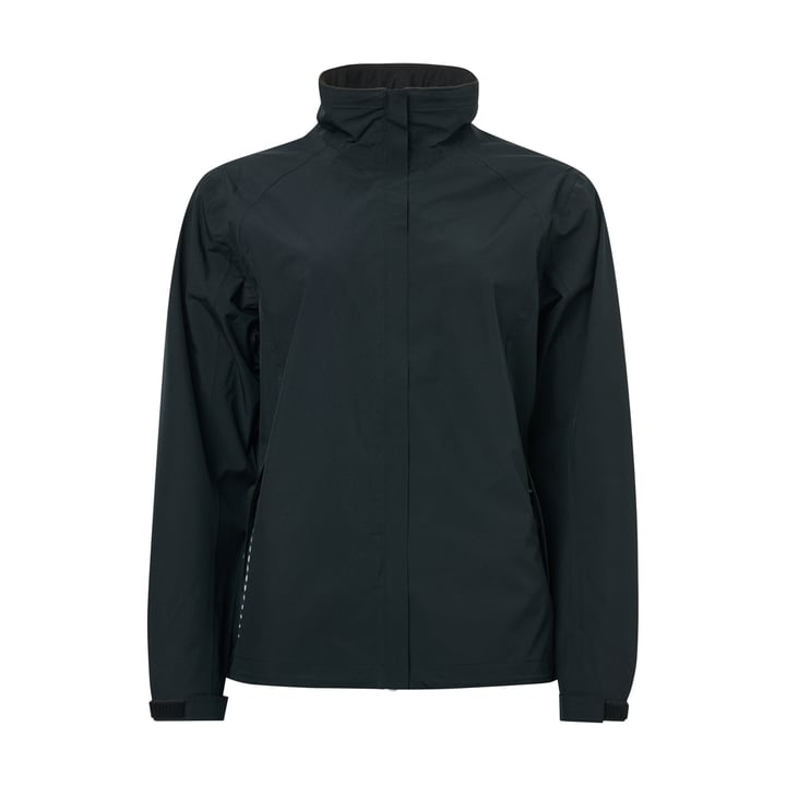 W Links Stretch Rainjacket Black Abacus