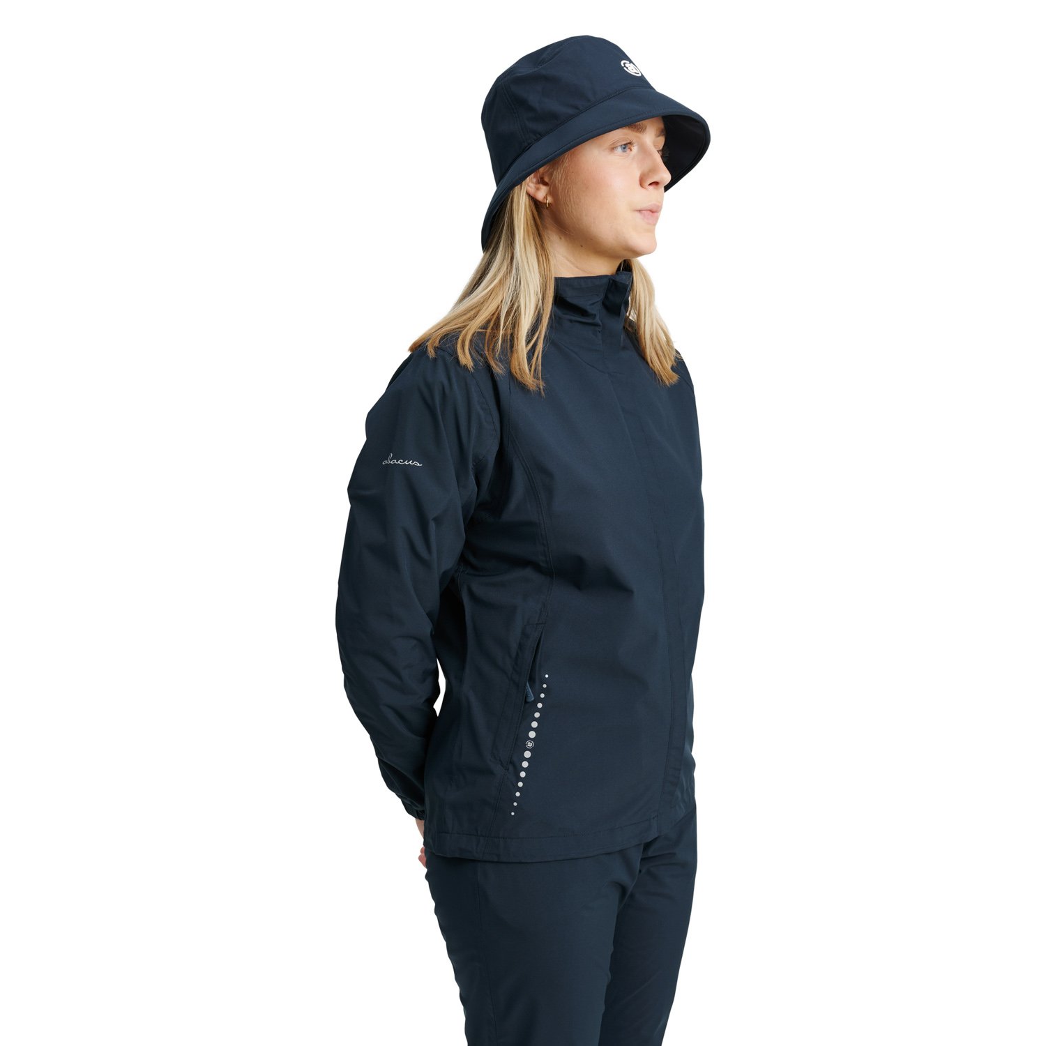 W Links Stretch Rainjacket Bleu Abacus