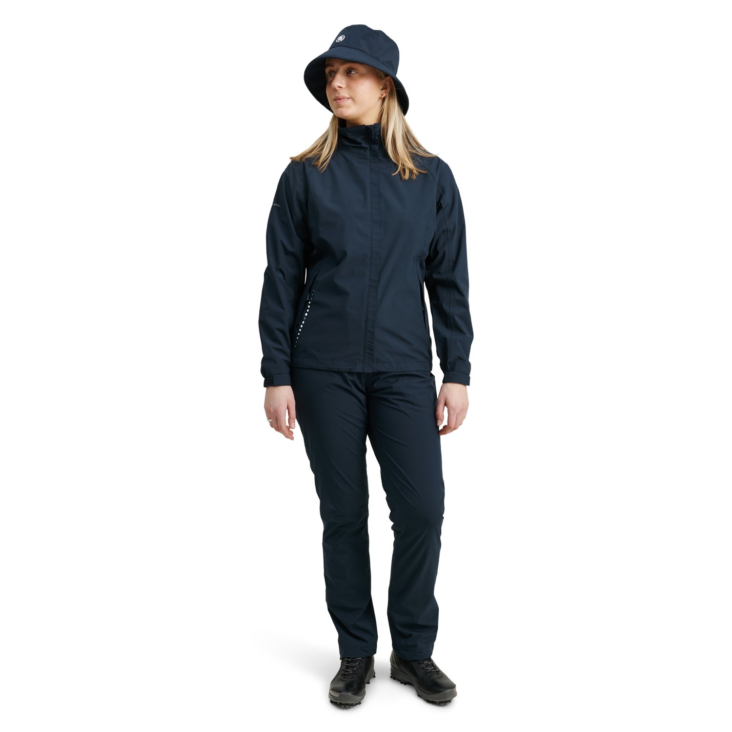 W Links Stretch Rainjacket Bleu Abacus