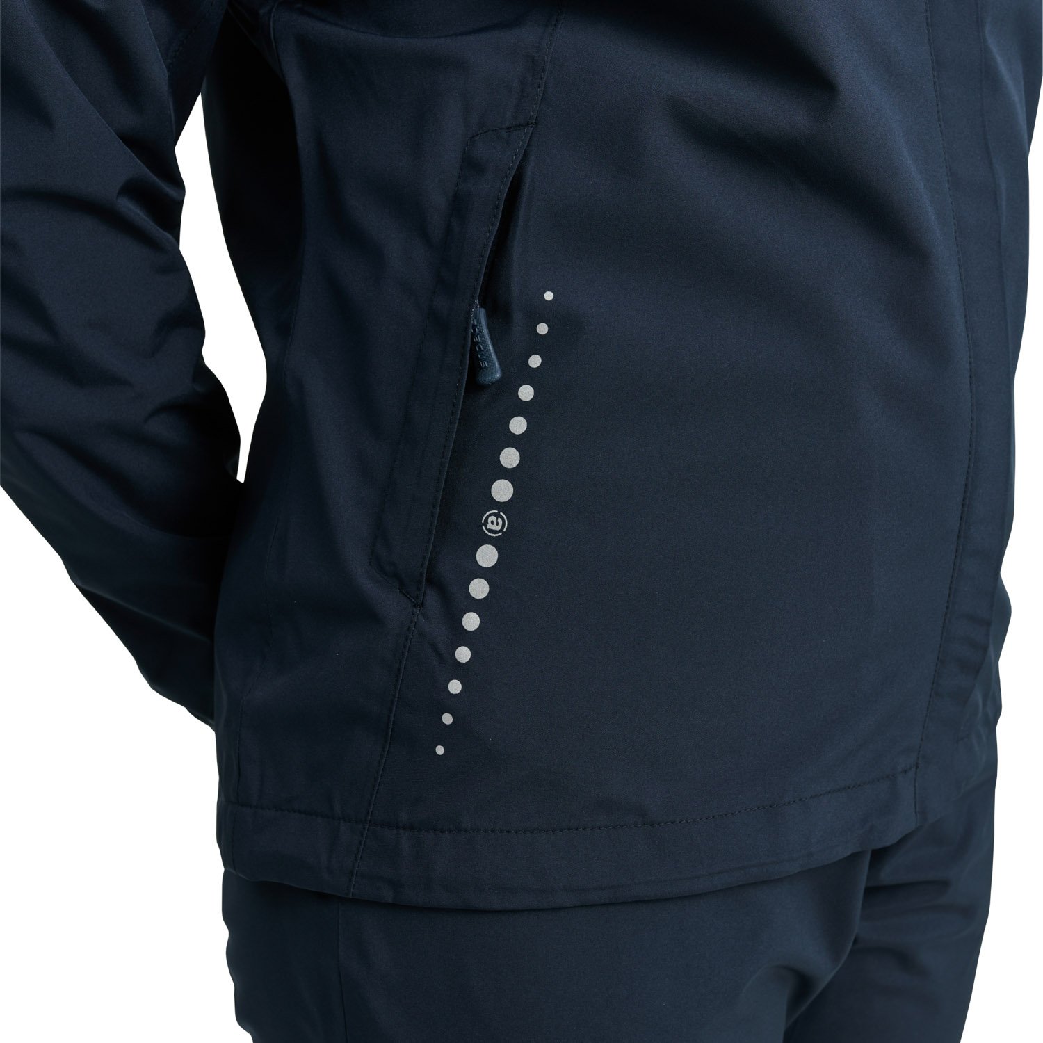W Links Stretch Rainjacket Bleu Abacus