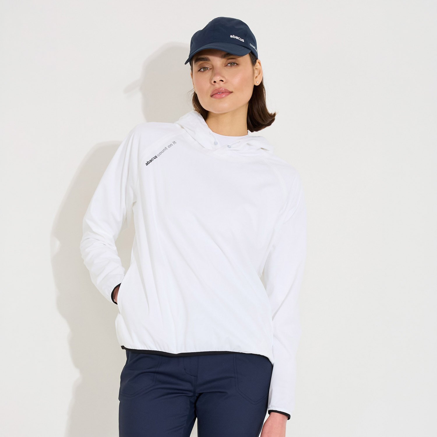 W Bounce Waterproof Hoodie Weiß Abacus
