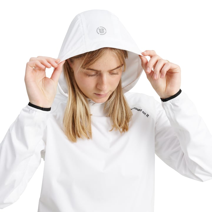 W Bounce Waterproof Hoodie Blanche Abacus