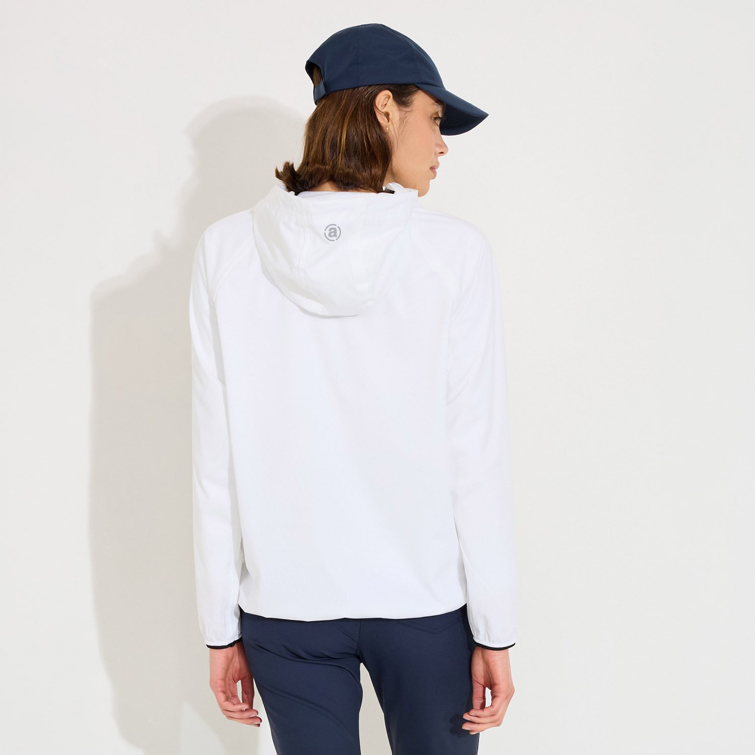 W Bounce Waterproof Hoodie Weiß Abacus