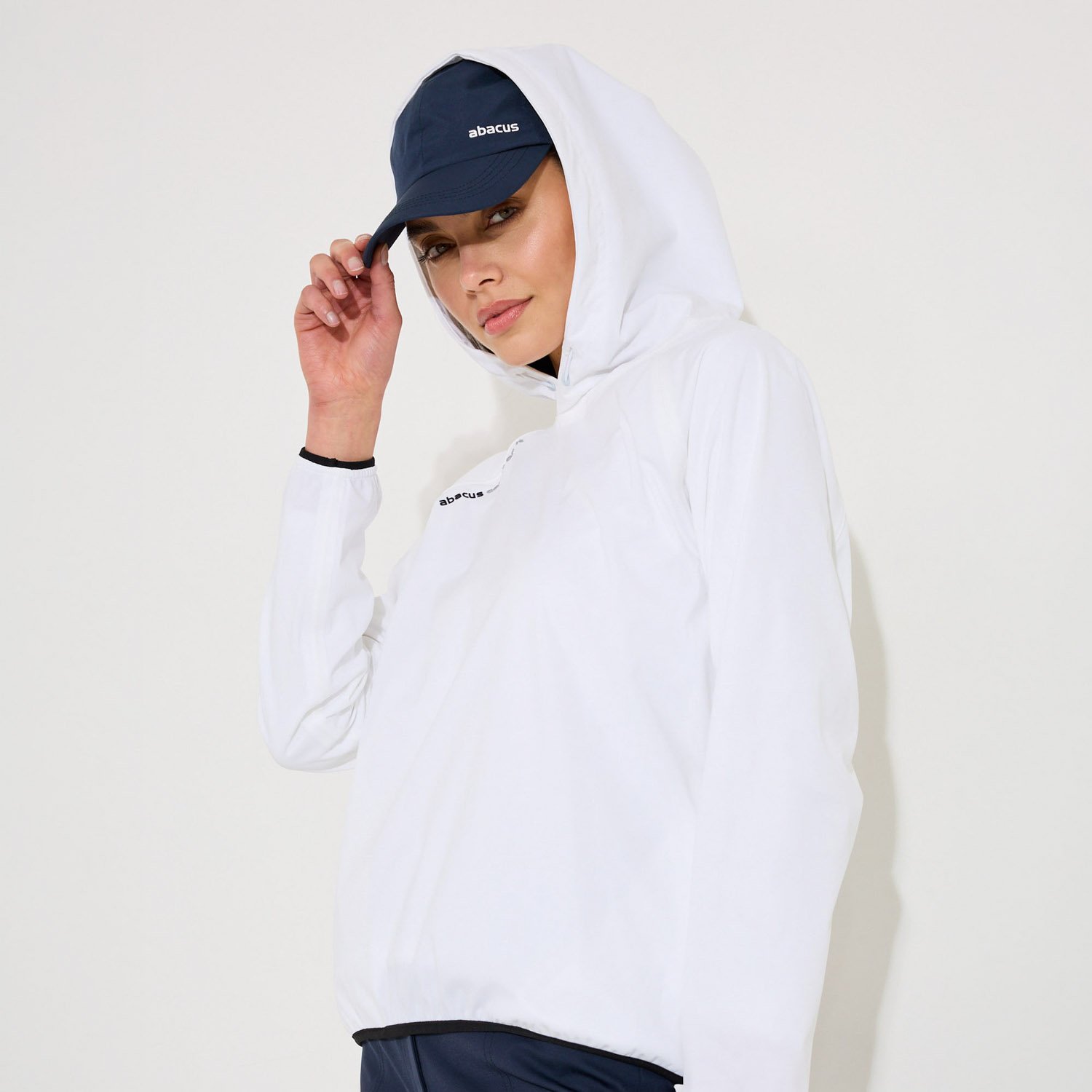 W Bounce Waterproof Hoodie Weiß Abacus
