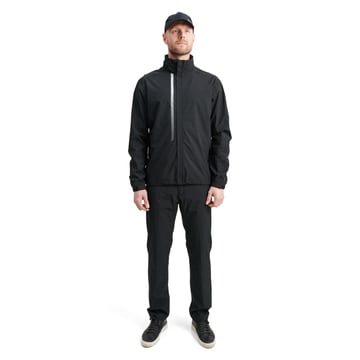 M Links Stretch Rainjacket Black Abacus