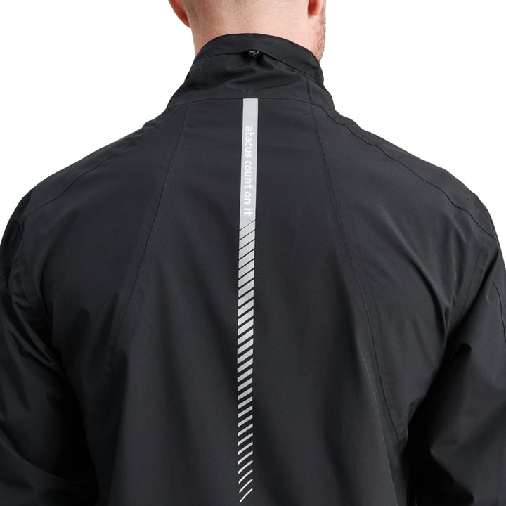 M Links Stretch Rainjacket Schwarz Abacus