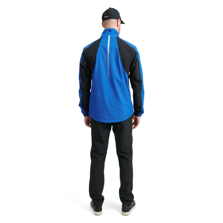 M Links Stretch Rainjacket Bleu Abacus