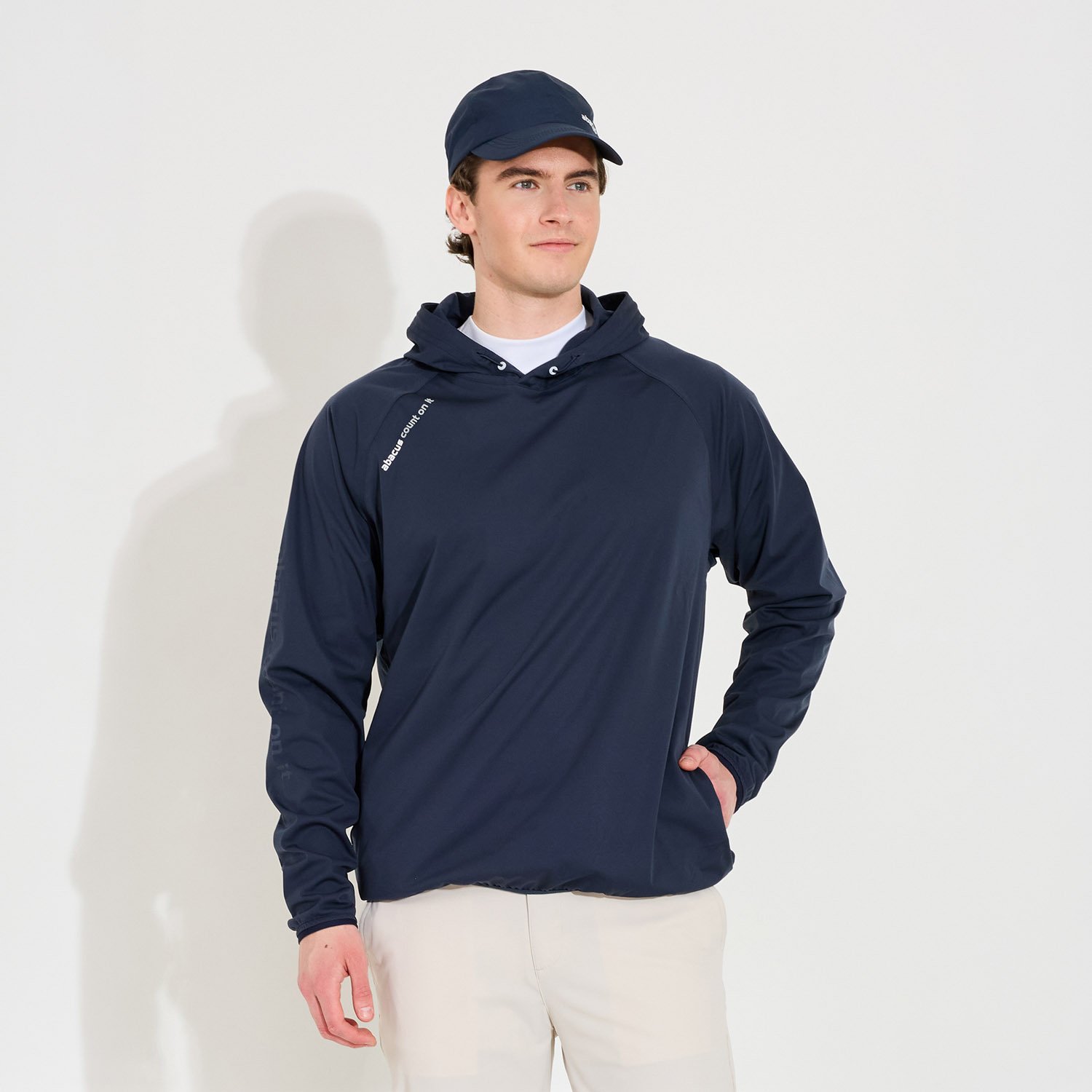 M Bounce Waterproof Hoodie Blå Abacus M Bounce Waterproof Hoodie Blå Abacus