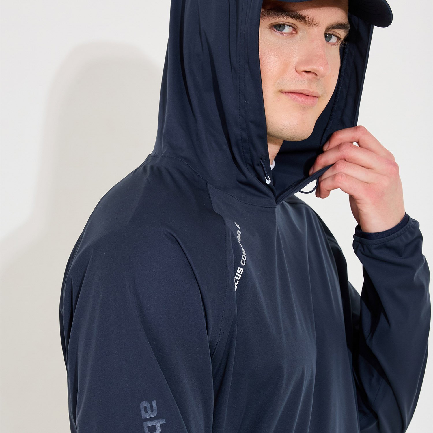 M Bounce Waterproof Hoodie Blå Abacus M Bounce Waterproof Hoodie Blå Abacus