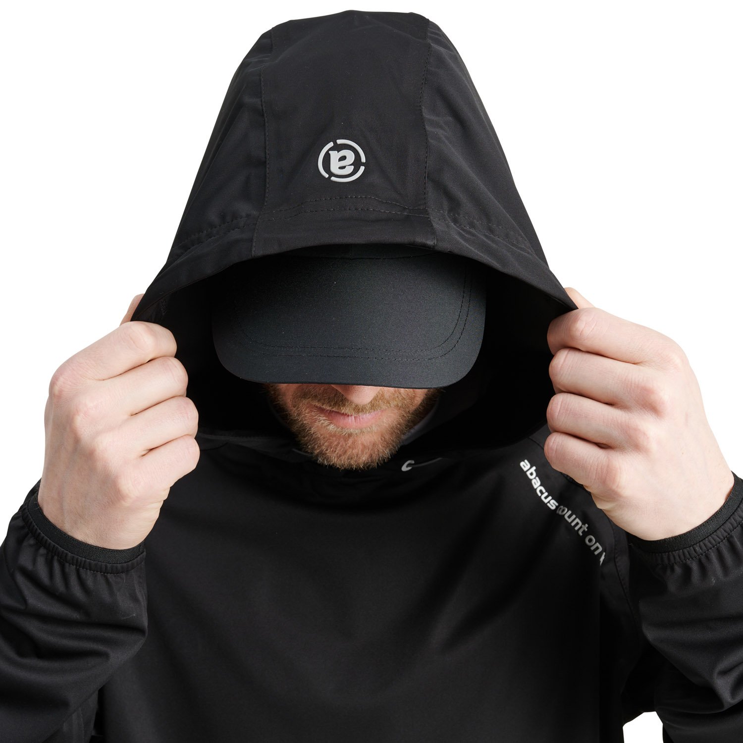 M Bounce Waterproof Hoodie Svart Abacus M Bounce Waterproof Hoodie Svart Abacus