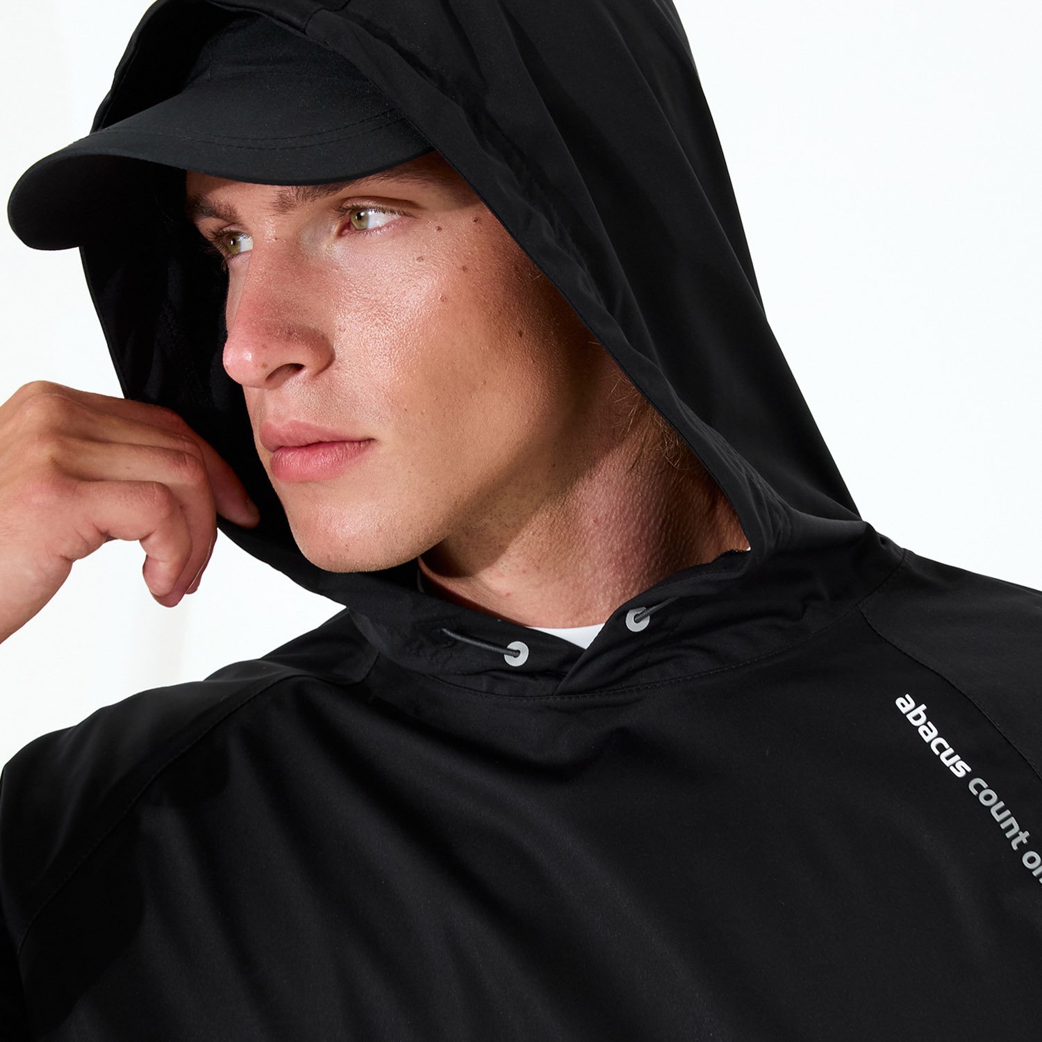 M Bounce Waterproof Hoodie Musta Abacus