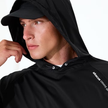 M Bounce Waterproof Hoodie Musta Abacus