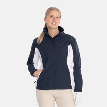 W Links Stretch Rainjacket Blue Abacus