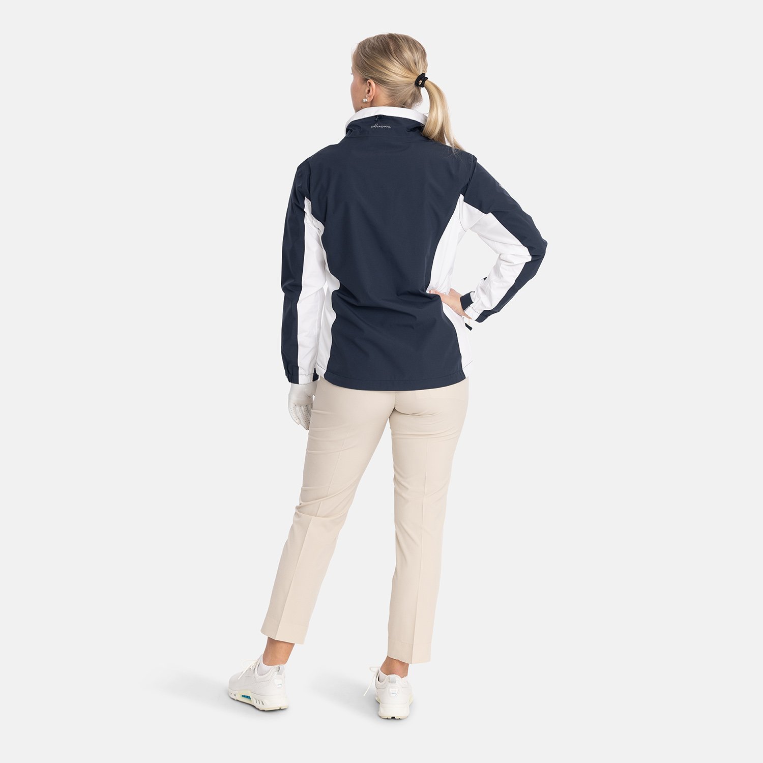 W Links Stretch Rainjacket Bleu Abacus