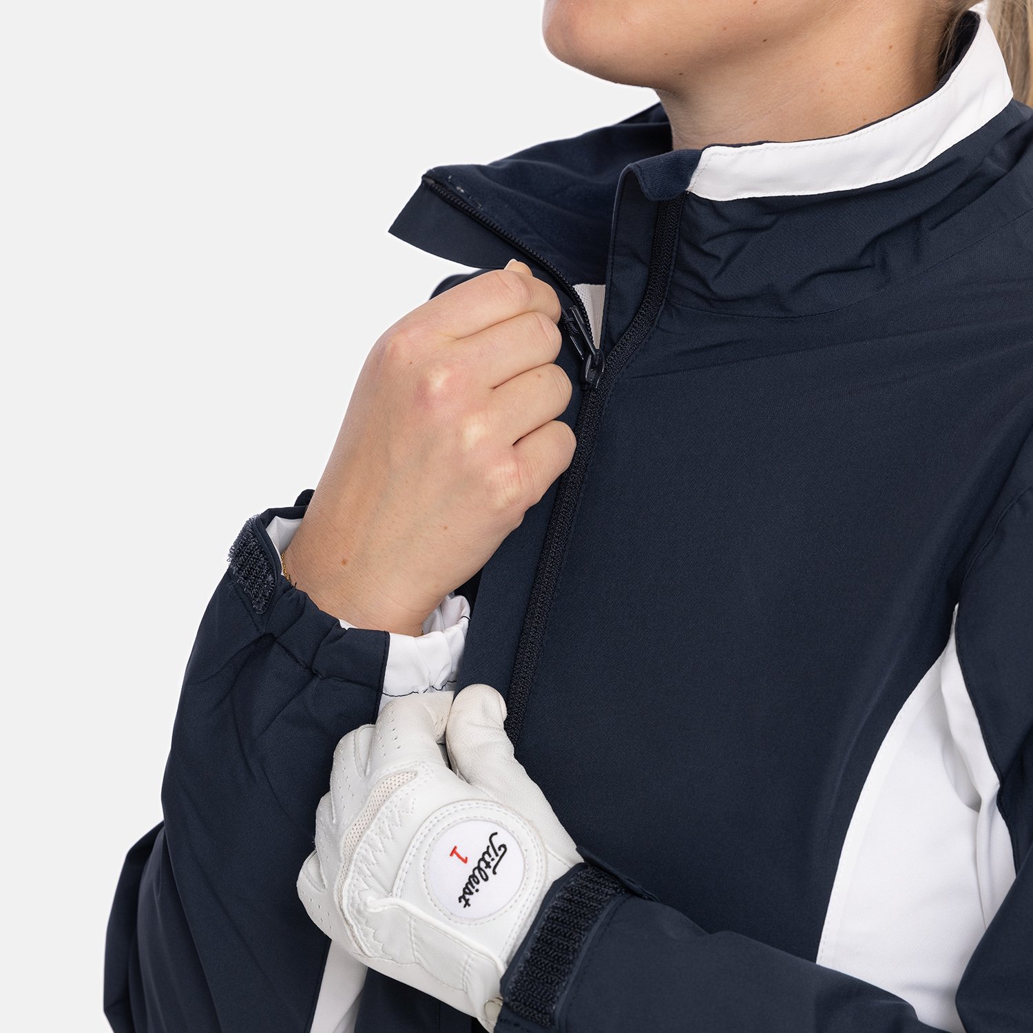 W Links Stretch Rainjacket Bleu Abacus