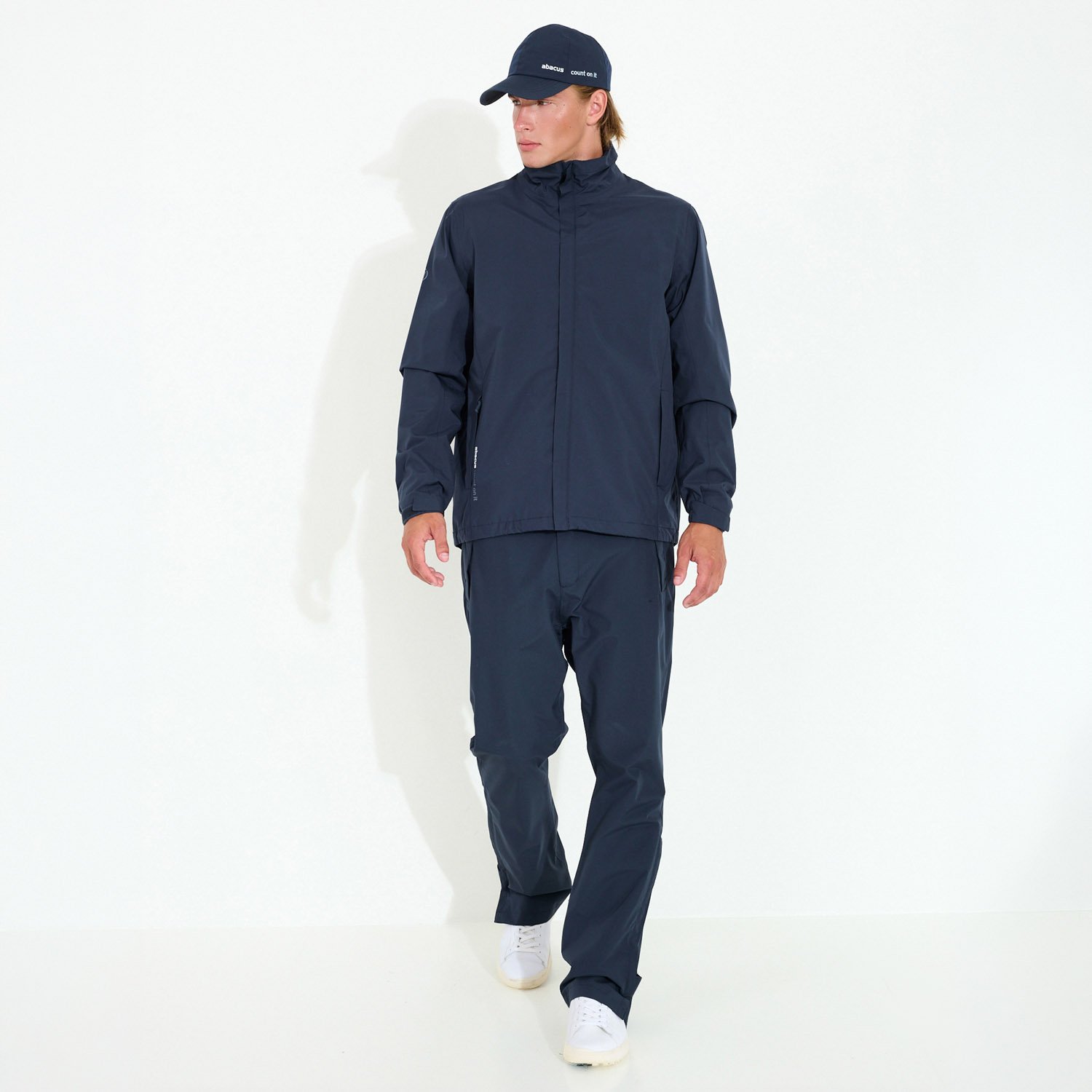M Links Stretch Rainjacket Bleu Abacus