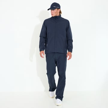 M Links Stretch Rainjacket Bleu Abacus