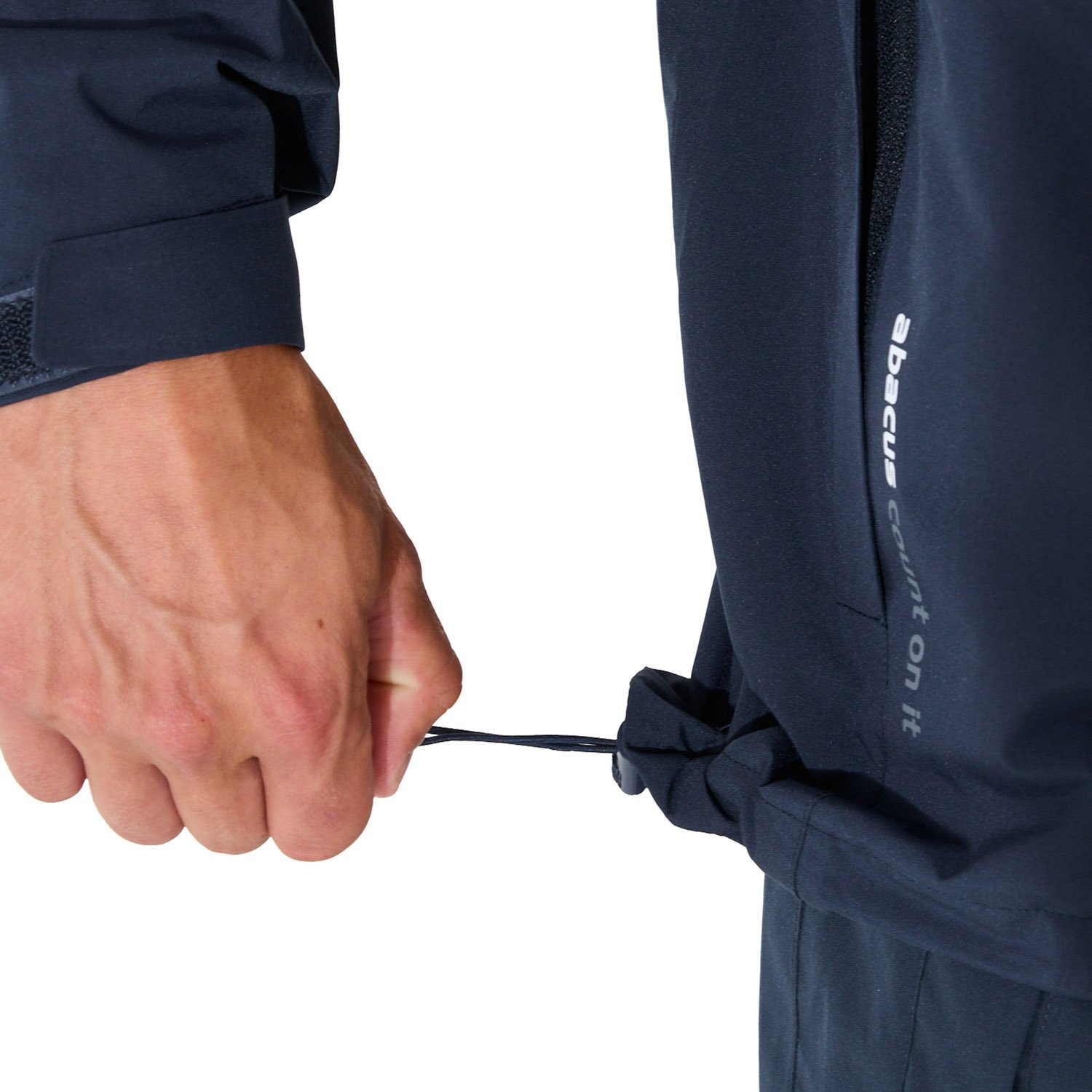 M Links Stretch Rainjacket Bleu Abacus