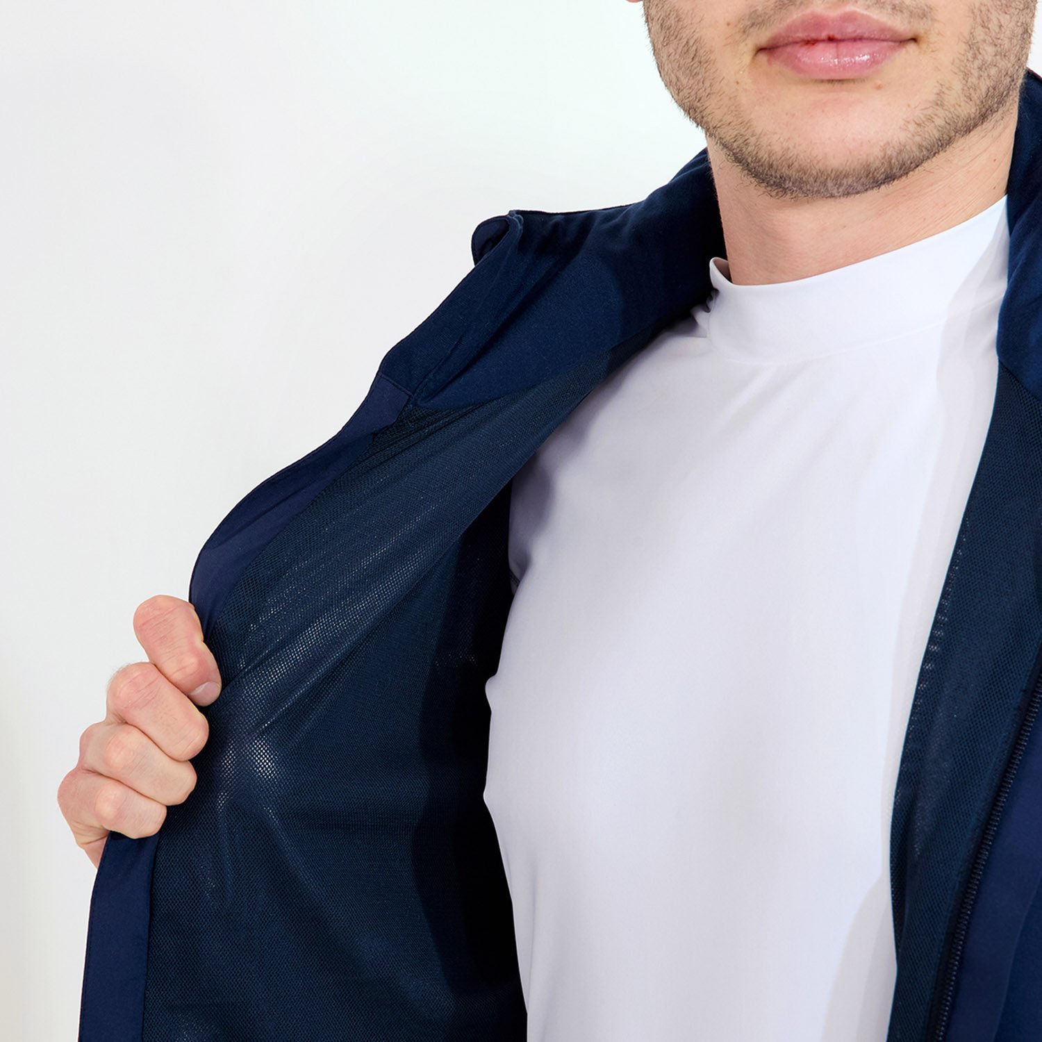 M Links Stretch Rainjacket Blå Abacus