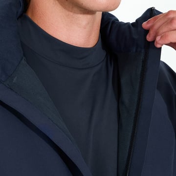 M Links Stretch Rainjacket Bleu Abacus