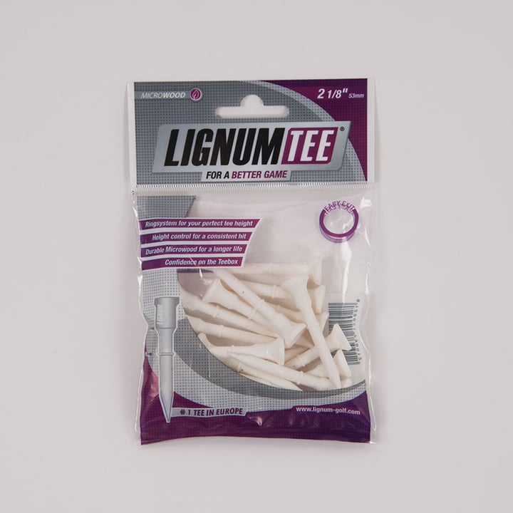 Tees 53 mm 16 Pack White Lignum