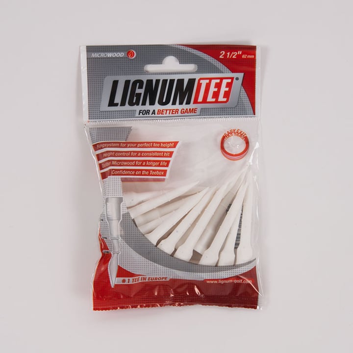 Tees 62 mm 16 Pack White Lignum