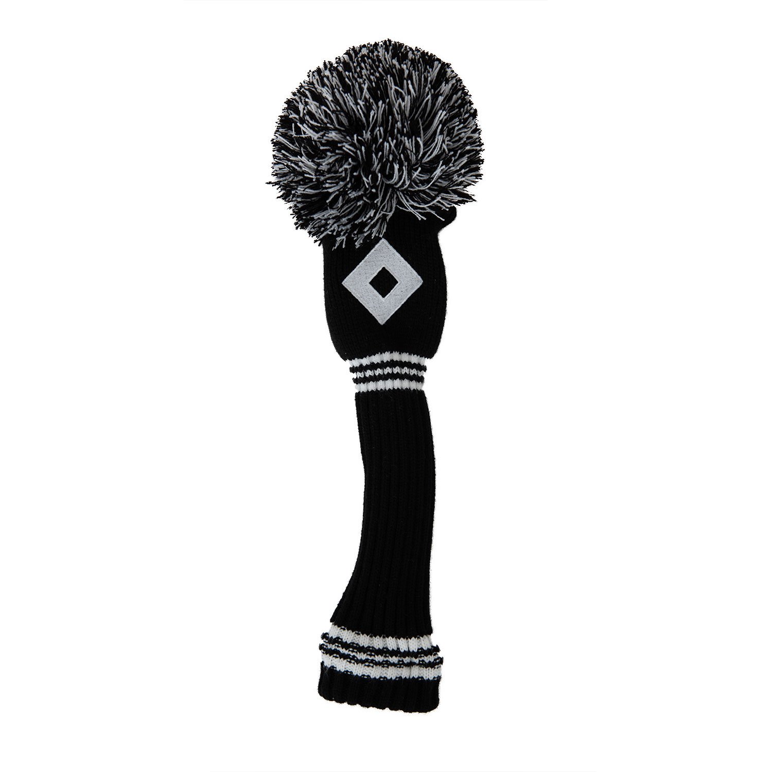 PomPom Hedcover FW Black White