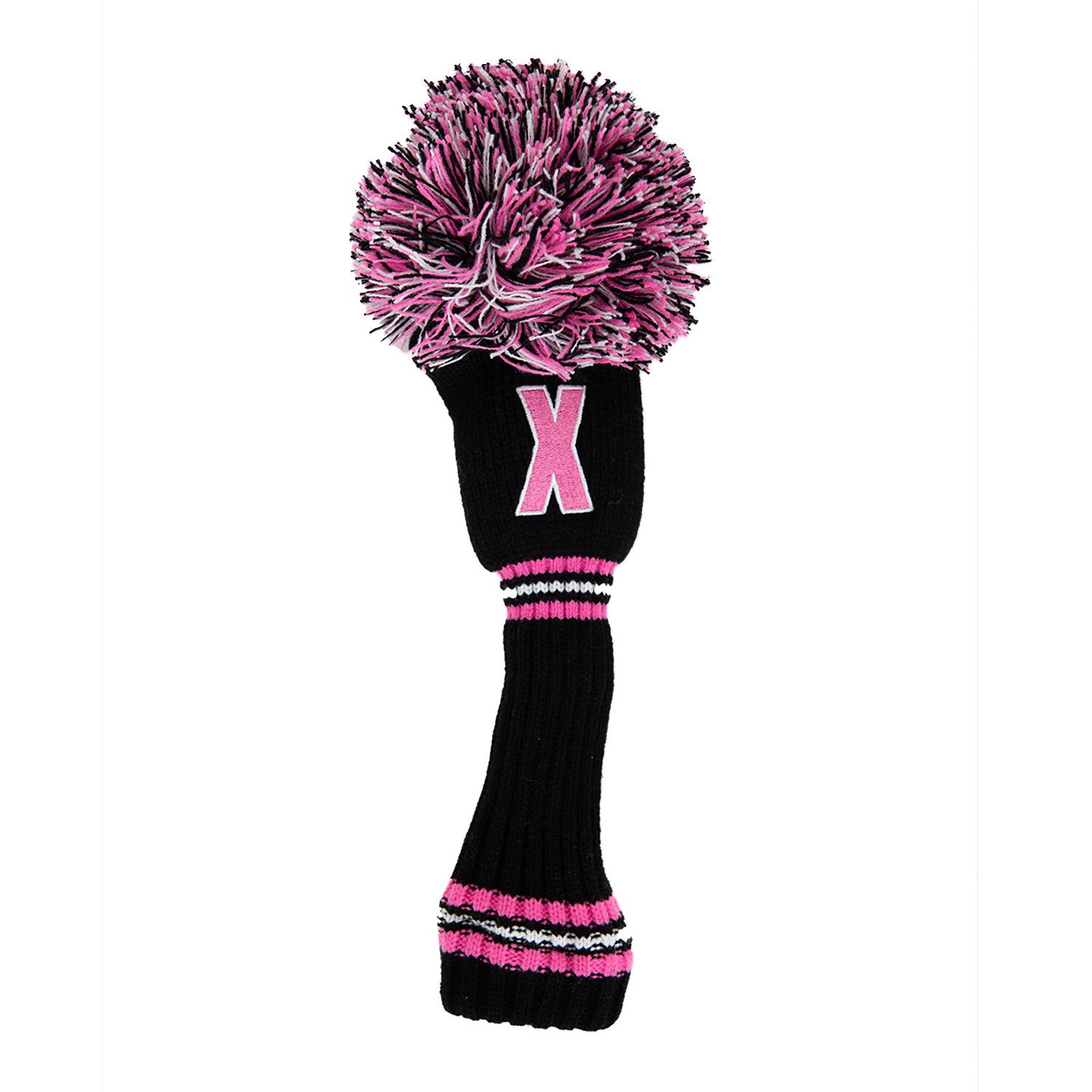 PomPom Heacover Hybrid Sort Lyserød