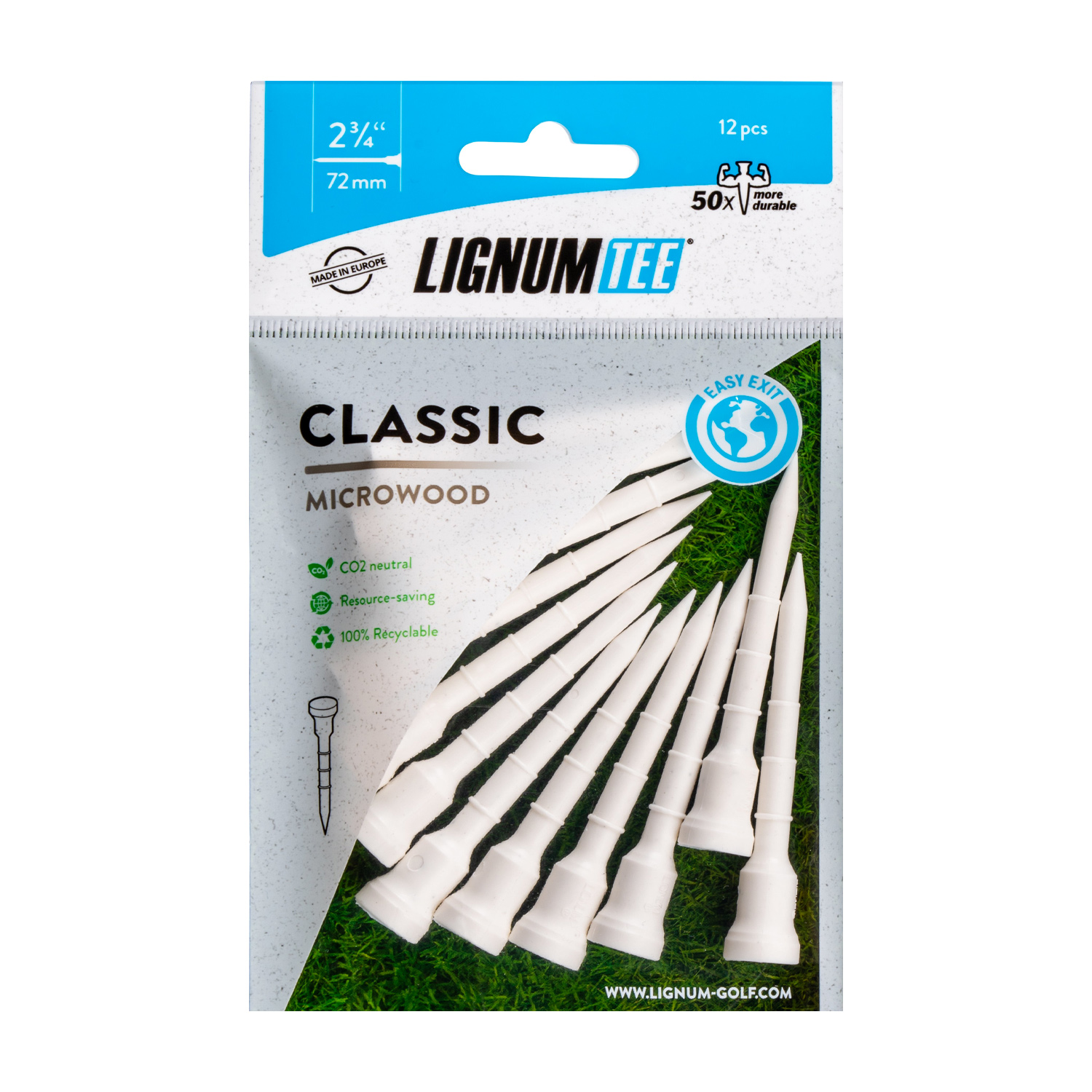 Peggar 72 mm 40-Pack Vit