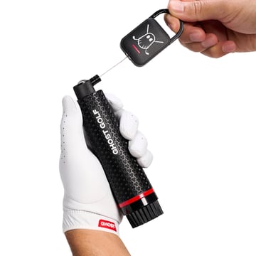 Magnetic Golf Club & Shoe Brush Svart Ghost Golf